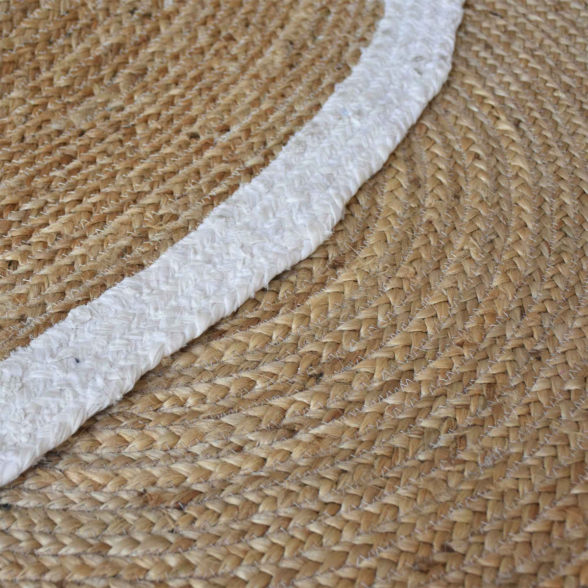 Monolith & Heart Afono Braided Jute & Recycled Fabric Rug, Multiple Colours