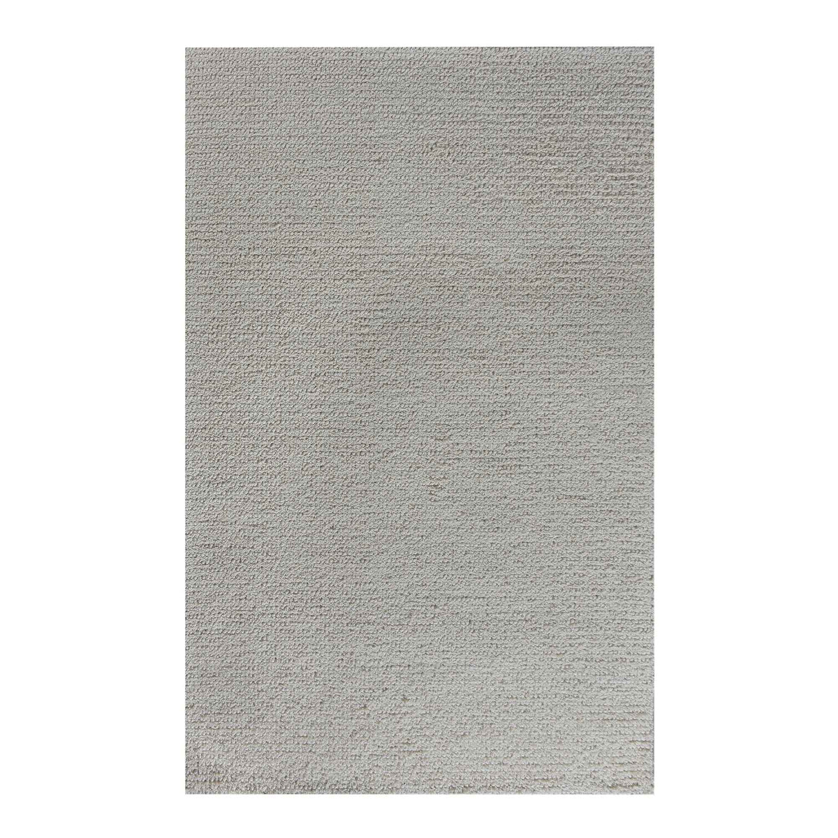 Monolith & Heart Alazan Hand-Woven Wool Rug, Natural White