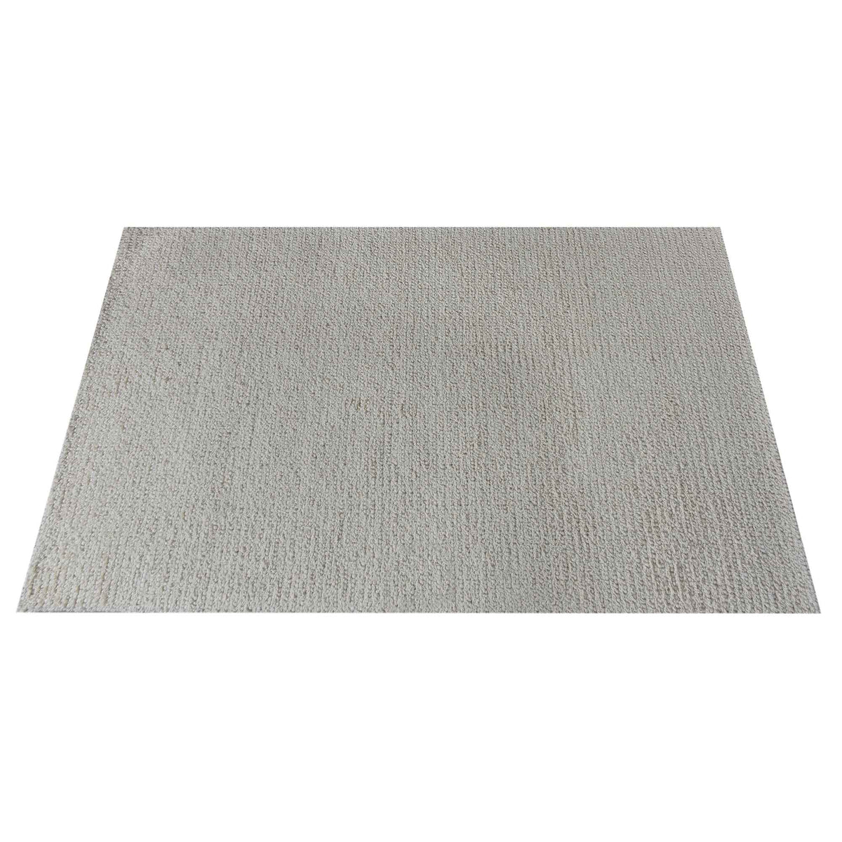 Monolith & Heart Alazan Hand-Woven Wool Rug, Natural White