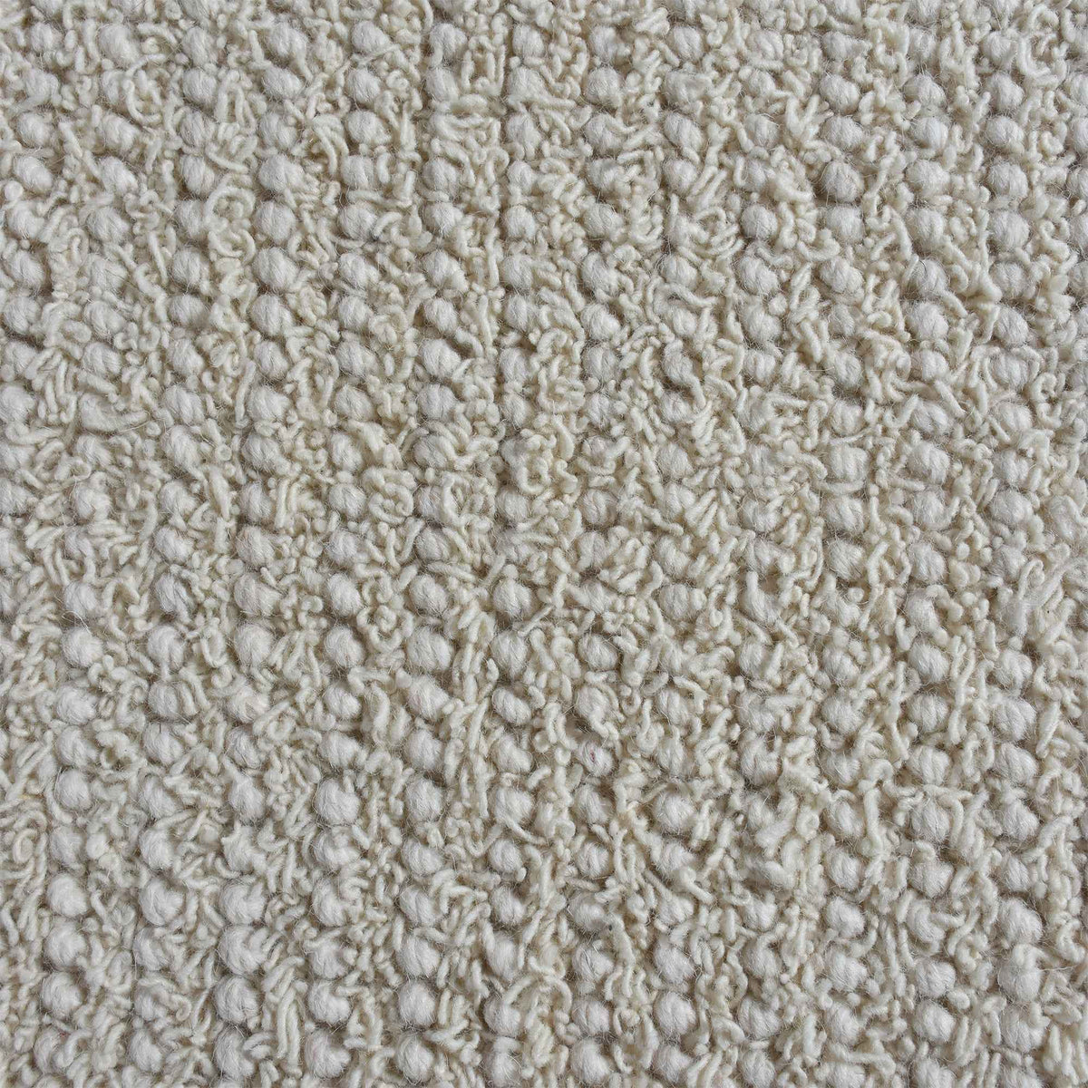 Monolith & Heart Alazan Hand-Woven Wool Rug, Natural White