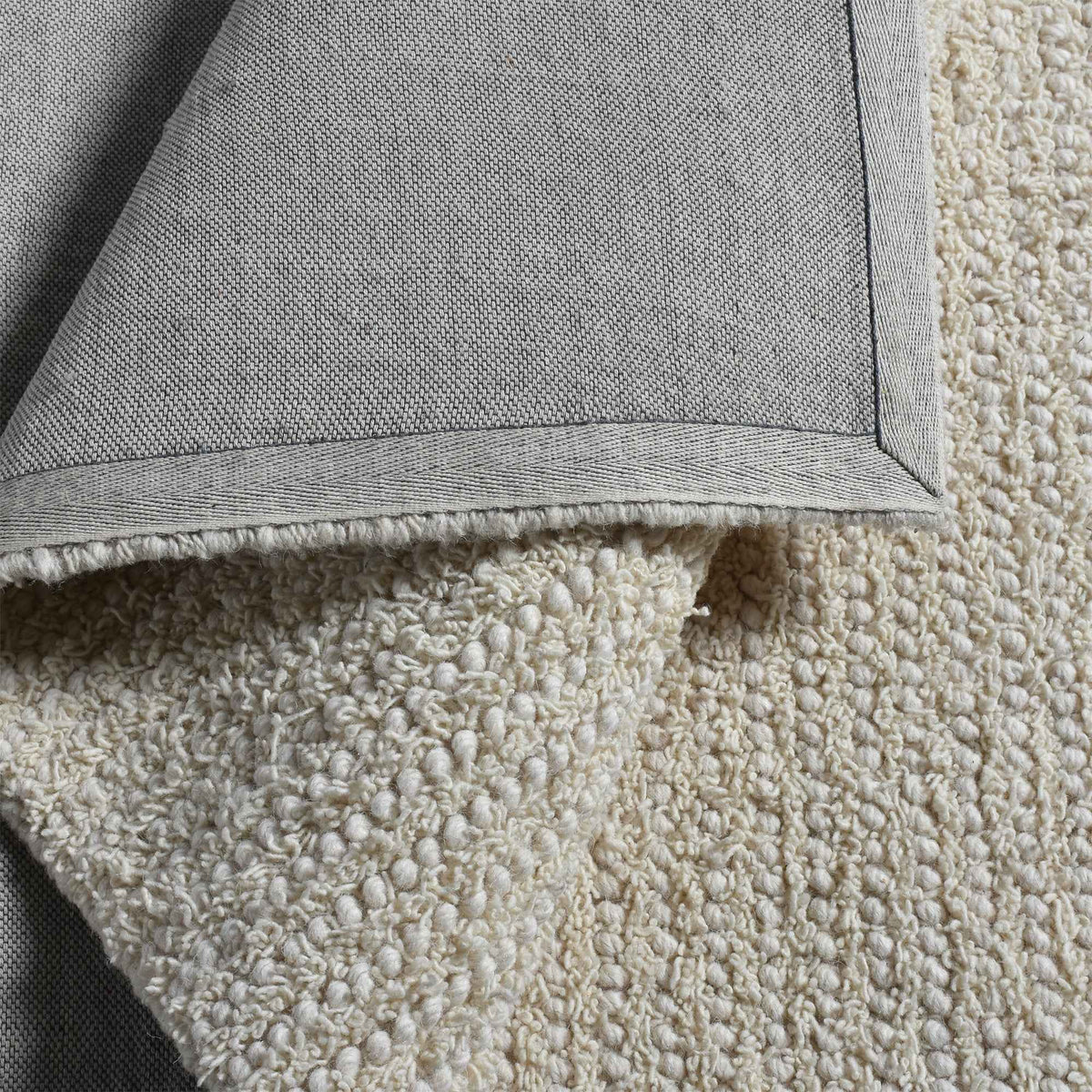 Monolith & Heart Alazan Hand-Woven Wool Rug, Natural White