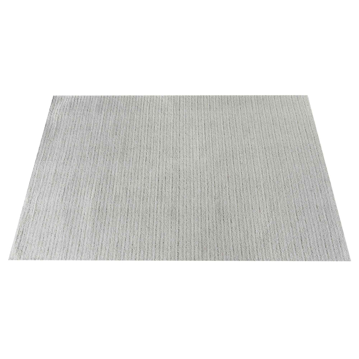 Monolith & Heart Aletha Hand-Woven Wool Rug, Natural White, High Pile