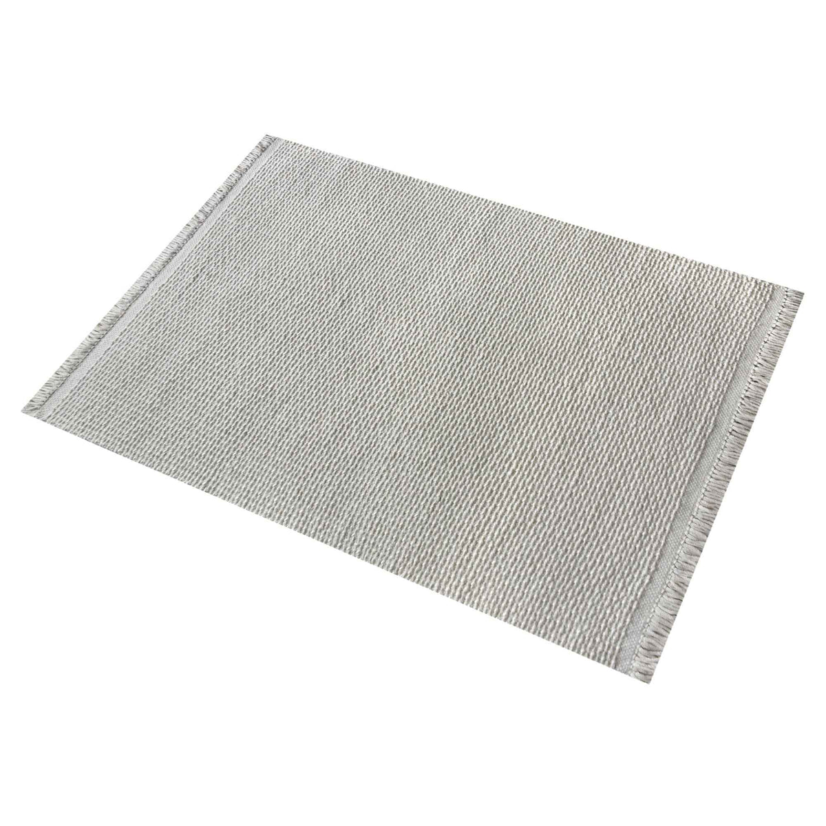 Monolith & Heart Aloysia Wool Rug, Hand-Woven, Natural White, Medium Pile