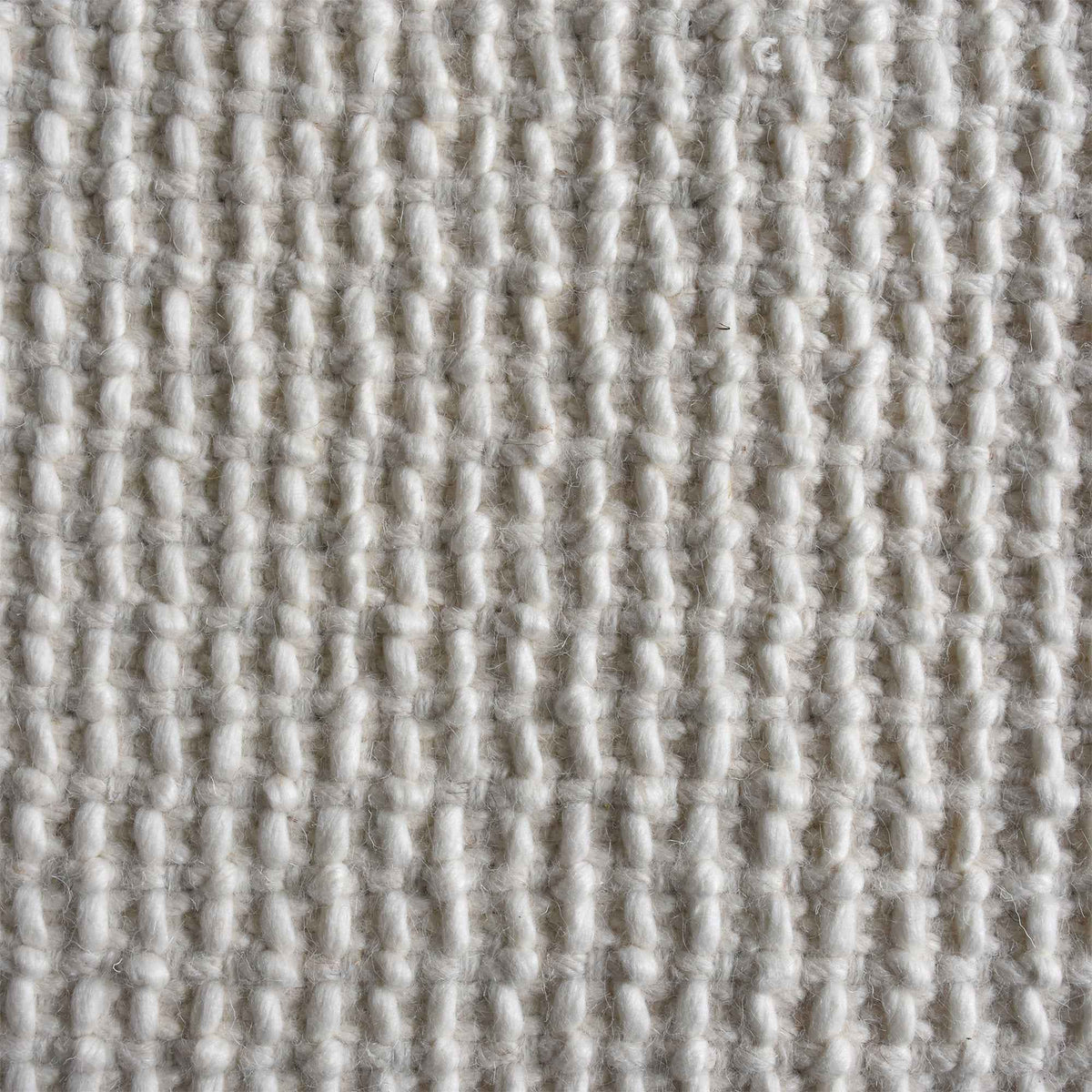 Monolith & Heart Aloysia Wool Rug, Hand-Woven, Natural White, Medium Pile