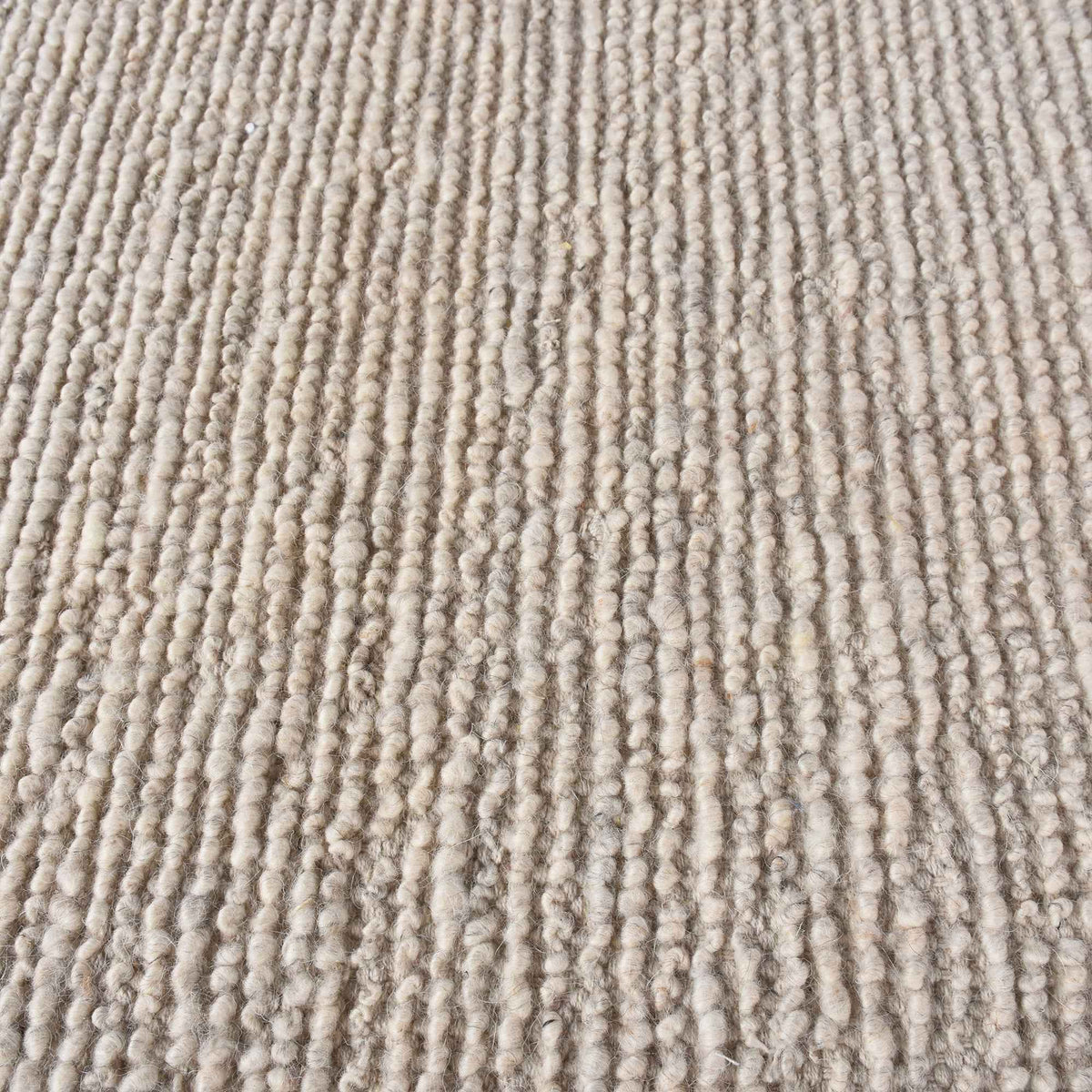 Monolith & Heart Amal Punja Kelim New Zealand Wool Rug, Natural White