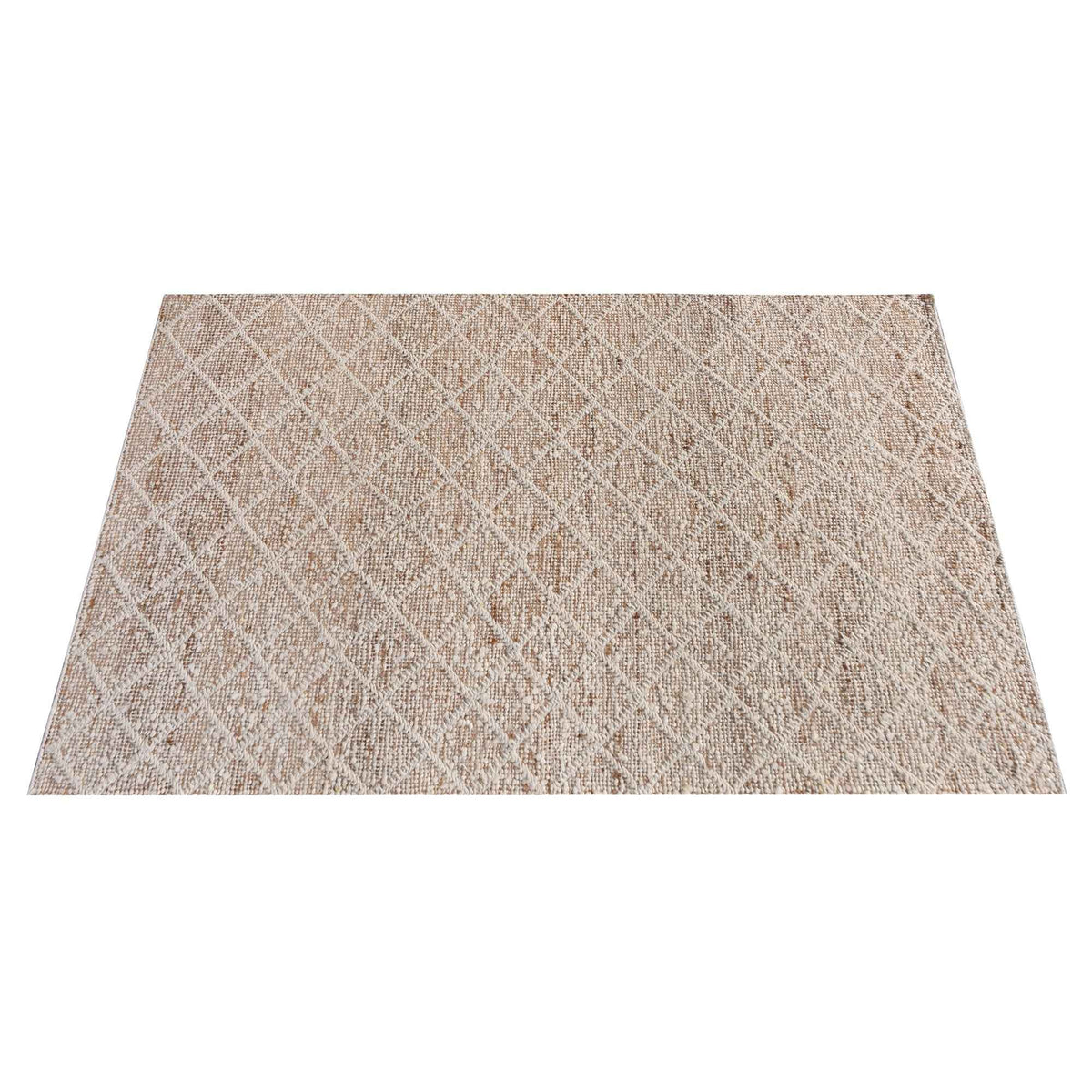 Monolith & Heart Ambler Punja Kelim Jute & Wool Rug, Natural