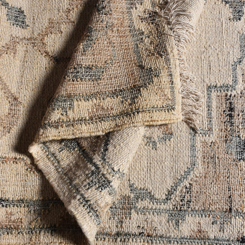 Area Rug, Bedroom Rug, Living Room Rug, Living Area Rug, Indian Rug, Office Carpet, Office Rug, Shop Rug Online, Hemp, Wool, Natural, Sage, Punja, Flat Weave, floral texture