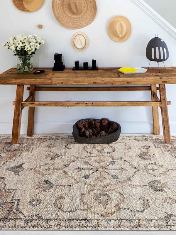 AMROHA RUG -  HEMP/ WOOL