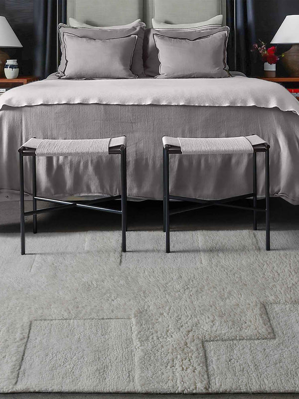 ANCONA RUG - NZ WOOL - TABLE TUFTED - IVORY