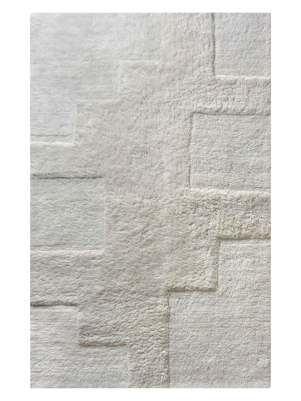 ANCONA RUG - NZ WOOL - TABLE TUFTED - IVORY