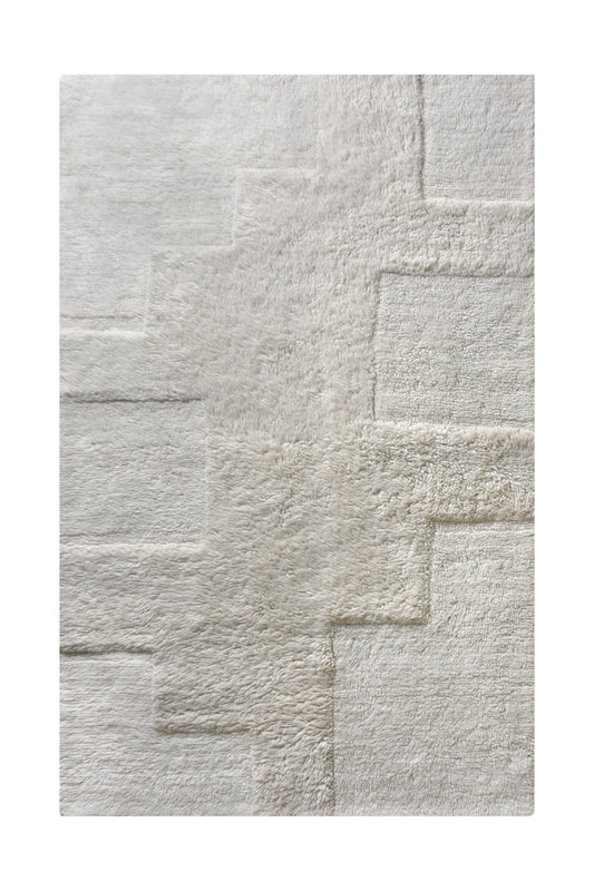 ANCONA RUG - NZ WOOL - TABLE TUFTED - IVORY
