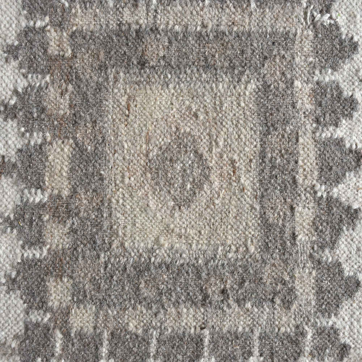 Monolith & Heart Andora Punja Kelim Wool Rug, Natural