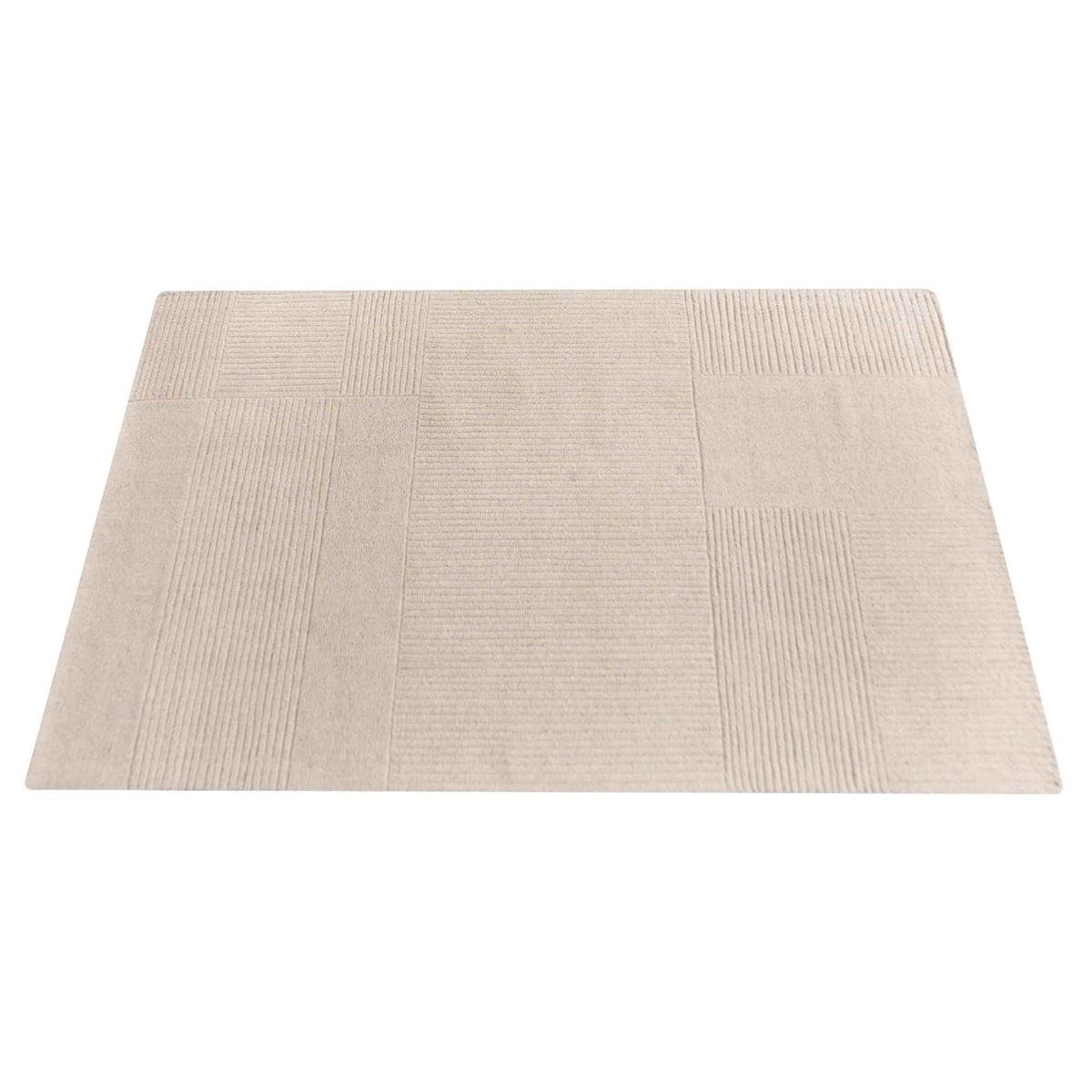 Monolith & Heart Argentina Hand-Woven Wool Rug, Natural White