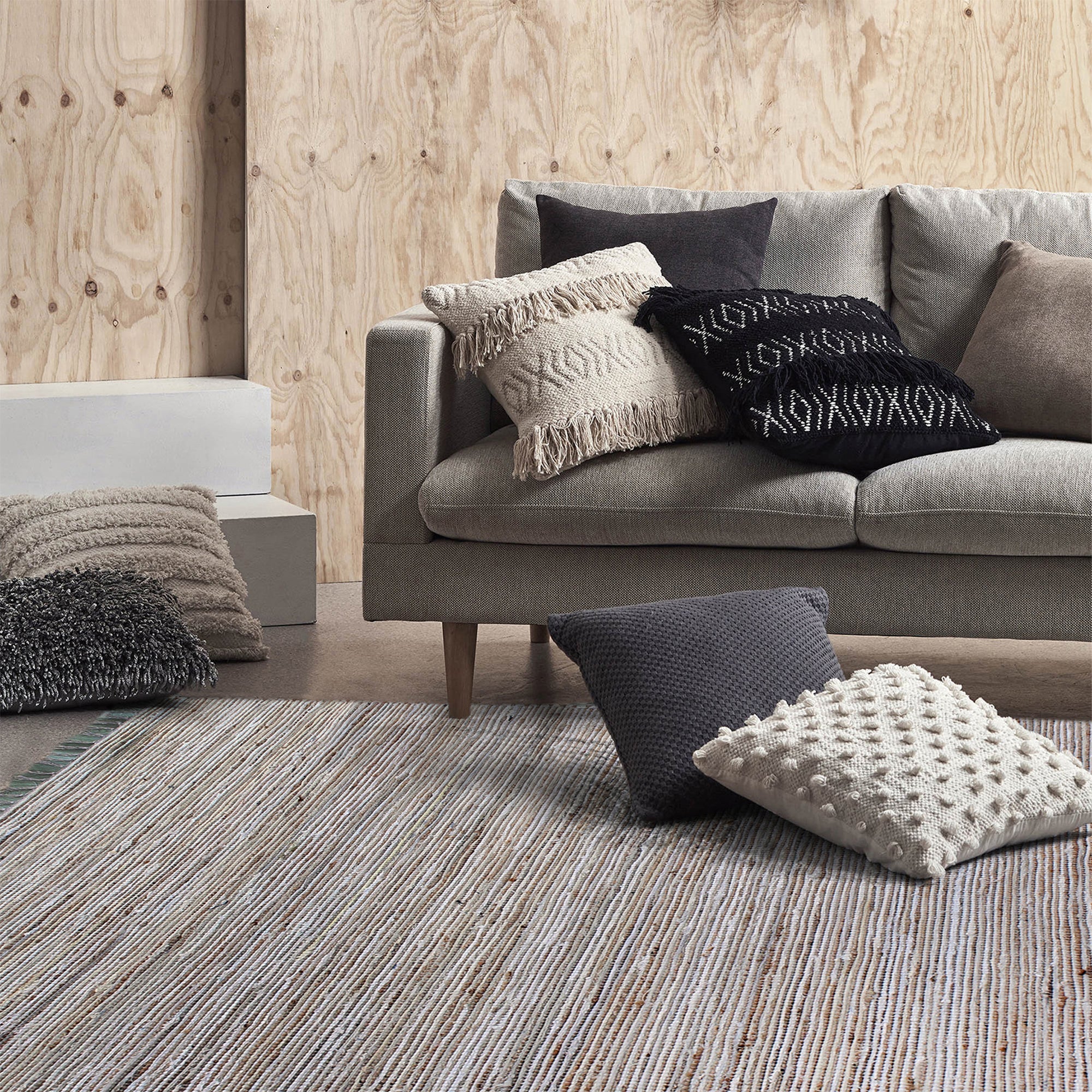 ARYA RUG - Hemp / Recycled Fabric