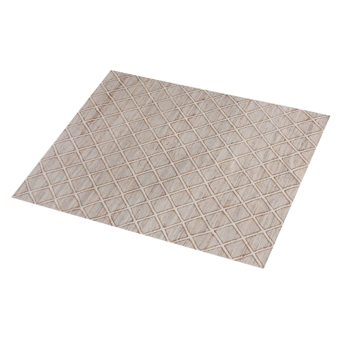 Monolith & Heart Aterno Hand-Carved Flatweave Jute & Wool Rug, Natural & Ivory