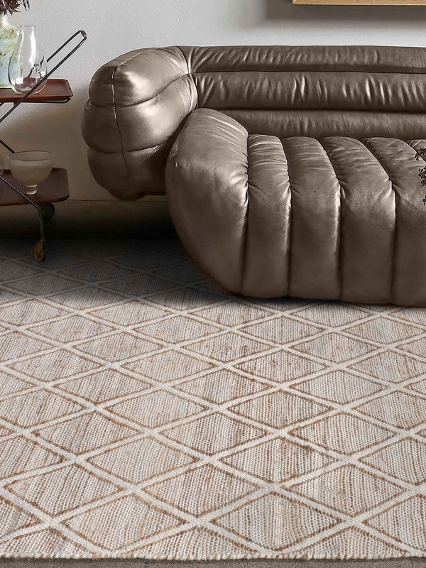 ATERNO RUG - NATURAL/IVORY - JUTE/WOOL