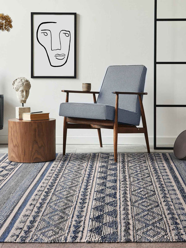 AZOV RUG - DENIM/ WOOL