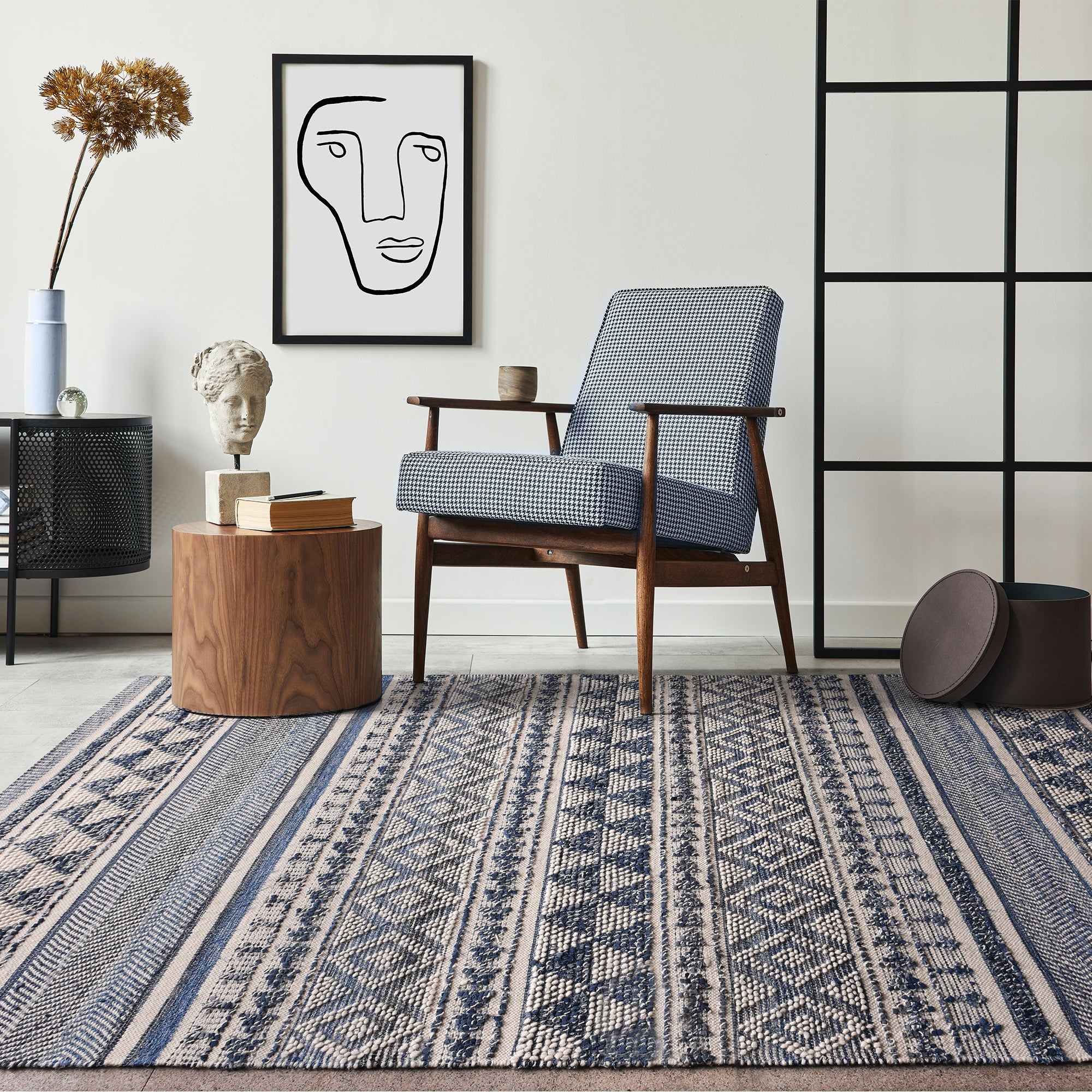 AZOV RUG - DENIM/ WOOL