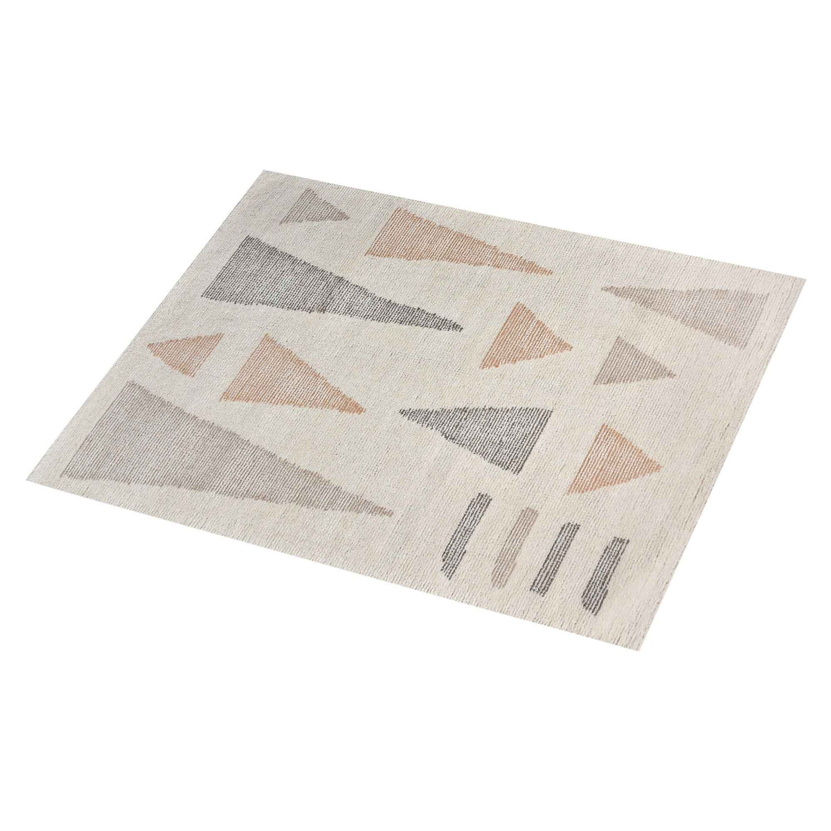 Monolith & Heart Bafing Hand-Woven & Over-Tufted Wool Rug, Ivory & Multi