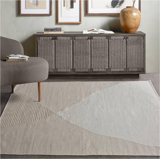 BAOULE RUG - IVORY - HAND WOVEN - WOOL