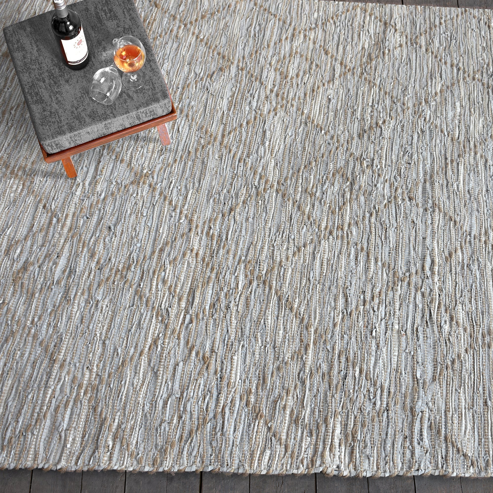 BARGO RUG - Leather / Hemp