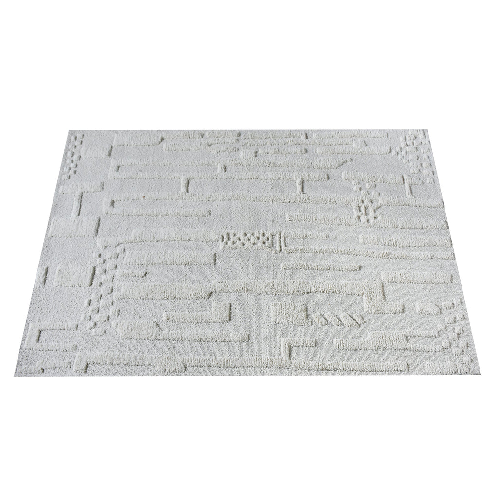 Area Rug, Bedroom Rug, Living Room Rug, Living Area Rug, Indian Rug, Office Carpet, Office Rug, Shop Rug Online, Wool, Natural White, Hand woven, Cut And Loop, intricate