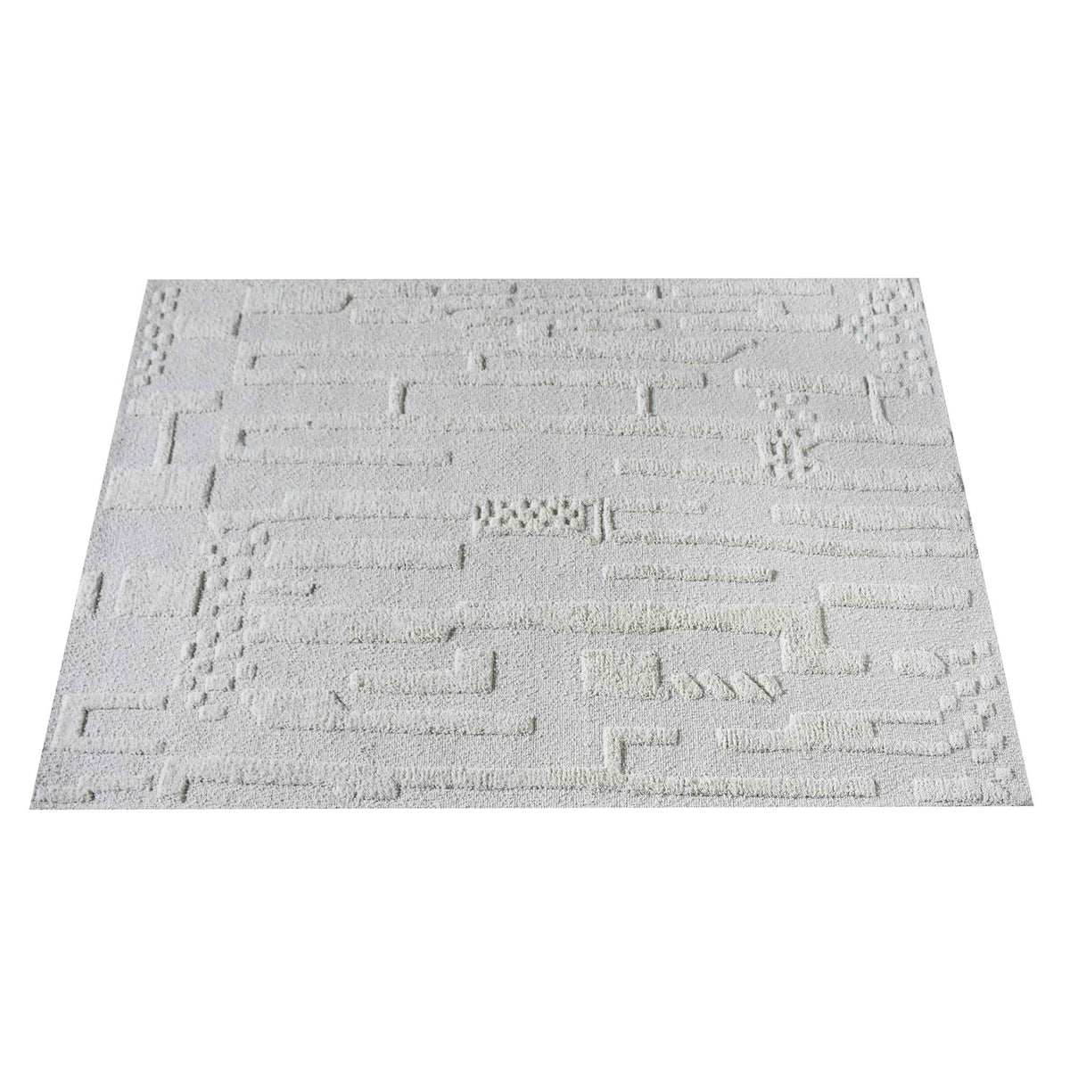 Monolith & Heart Belley Hand-Woven & Over-Tufted Wool Rug, Natural White