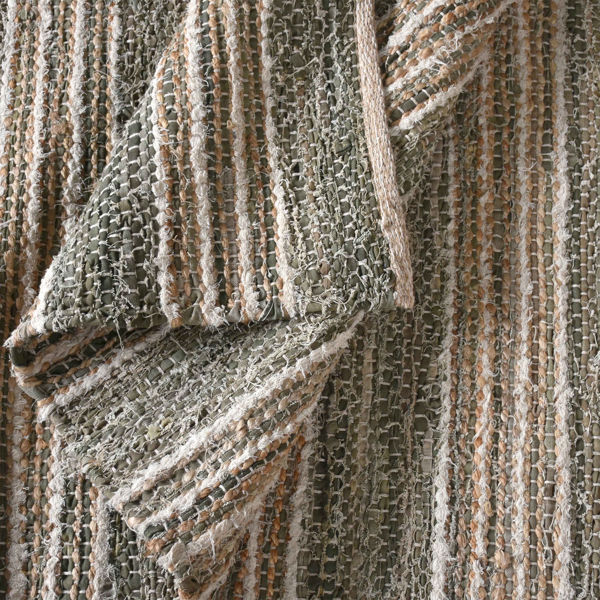 BENTO RUG - NATURAL/BEIGE - DENIM/COTTON SALVAGE