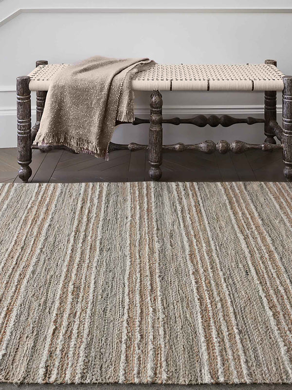 BENTO RUG - NATURAL/BEIGE - DENIM/COTTON SALVAGE