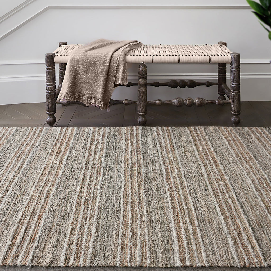 BENTO RUG - NATURAL/BEIGE - DENIM/COTTON SALVAGE