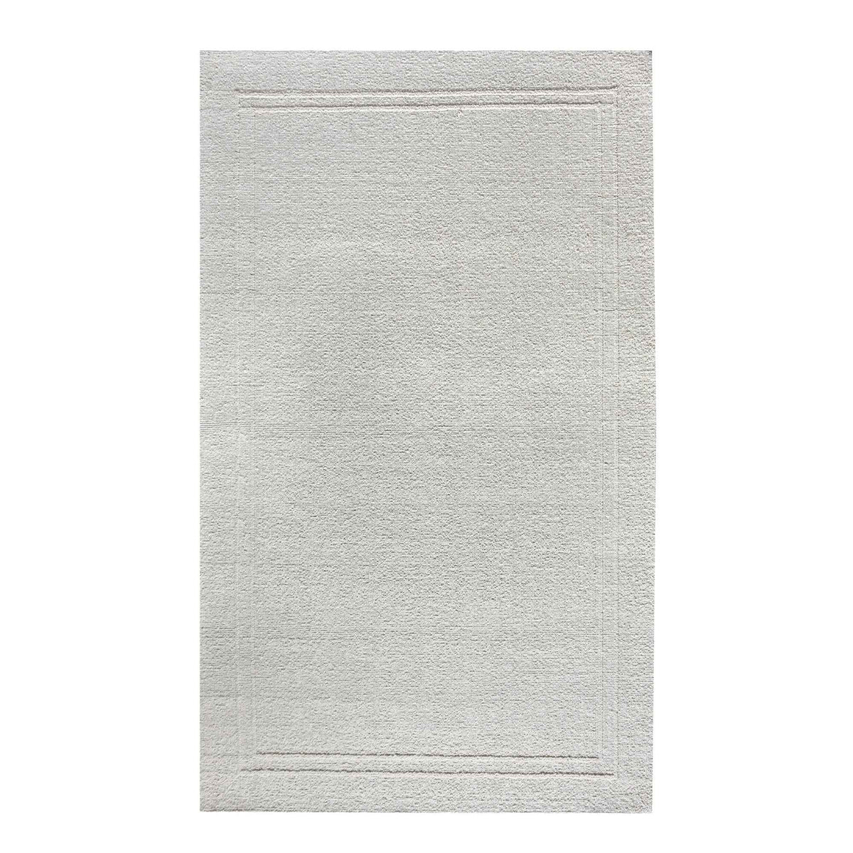 Monolith & Heart Bordley Hand-Woven & Over-Tufted Wool Rug, Natural White