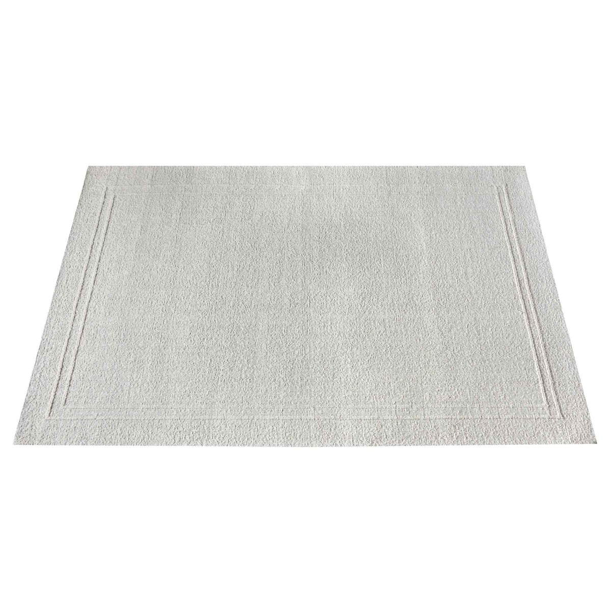 Monolith & Heart Bordley Hand-Woven & Over-Tufted Wool Rug, Natural White