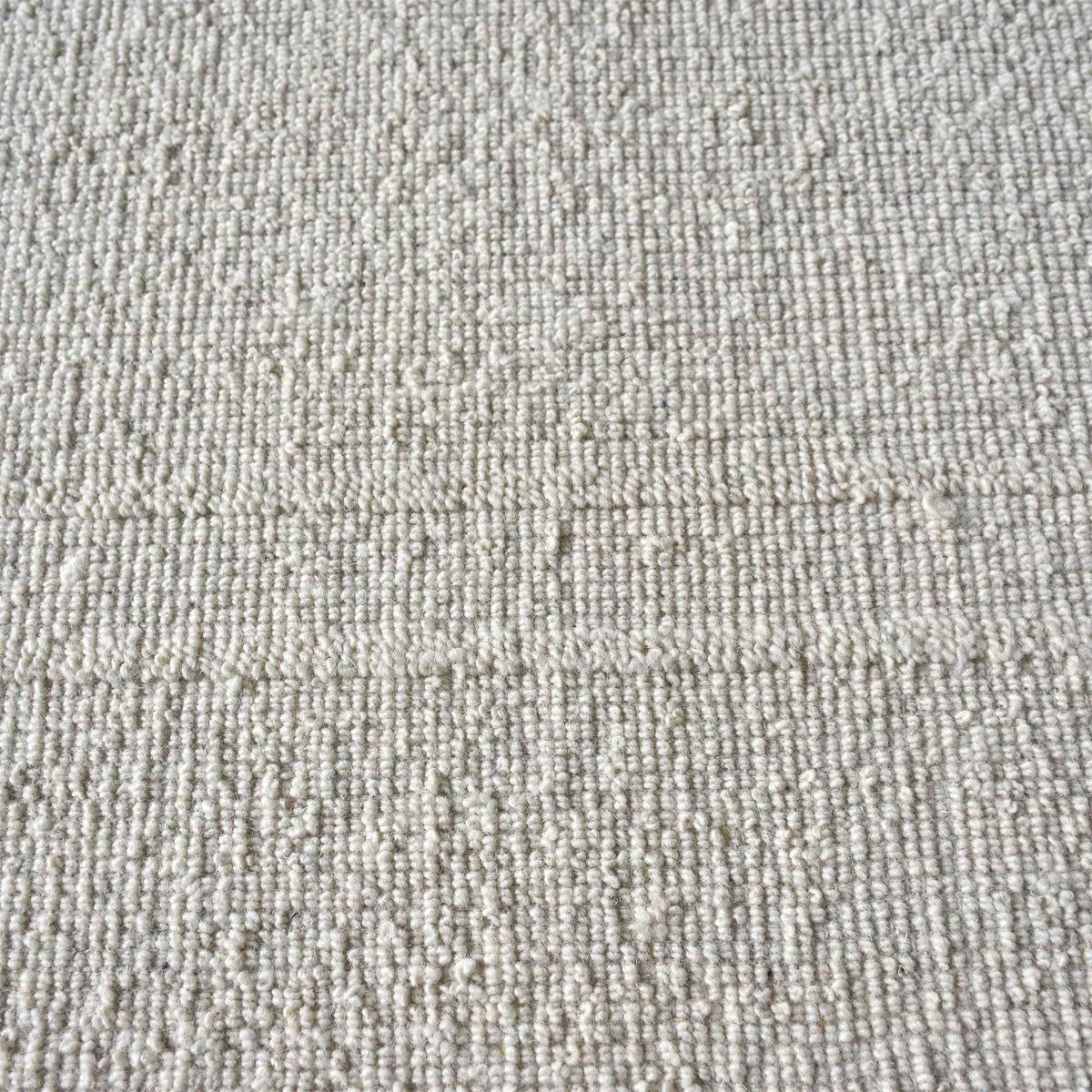 Monolith & Heart Bordley Hand-Woven & Over-Tufted Wool Rug, Natural White