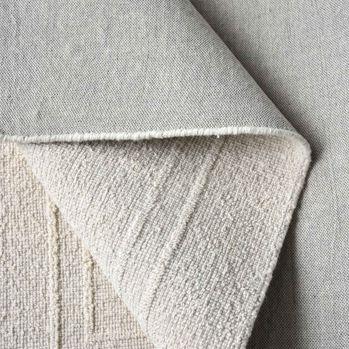 Monolith & Heart Bordley Hand-Woven & Over-Tufted Wool Rug, Natural White