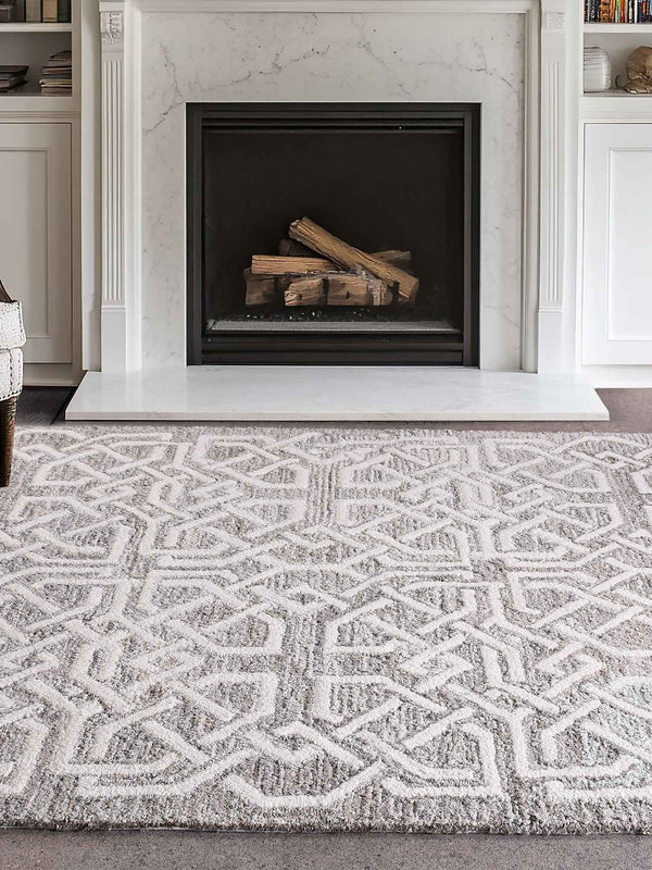 BOTNER-II RUG - BEIGE/IVORY - HAND TUFTED - WOOL + DENIM