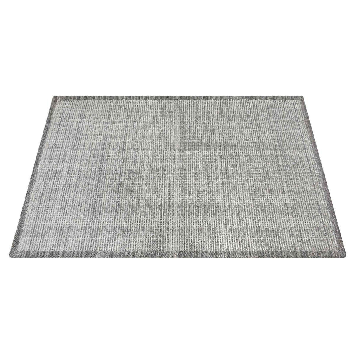 Monolith & Heart Bramble Hand-Woven Wool Rug, Ivory and Grey, Multiple Sizes