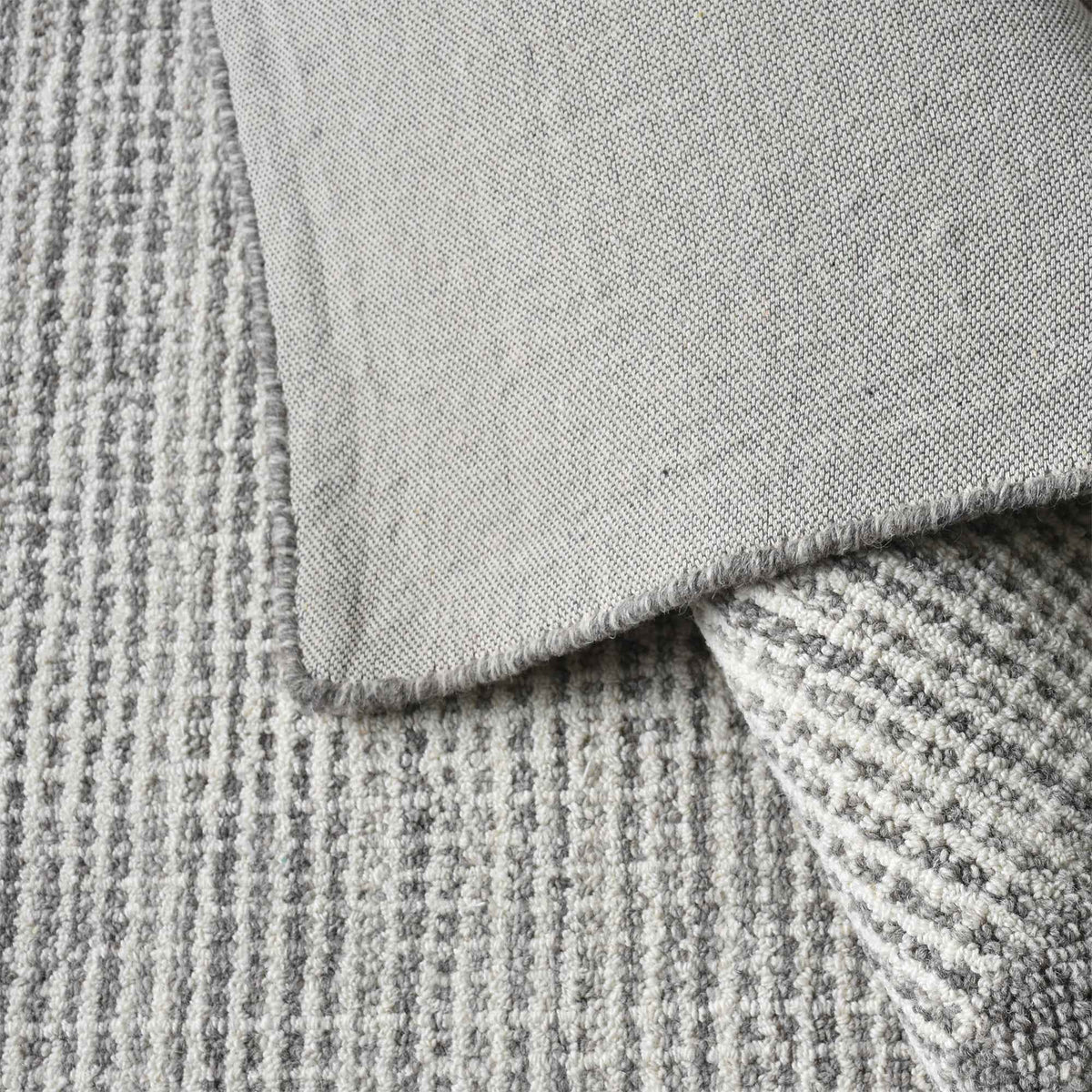 Monolith & Heart Bramble Hand-Woven Wool Rug, Ivory and Grey, Multiple Sizes