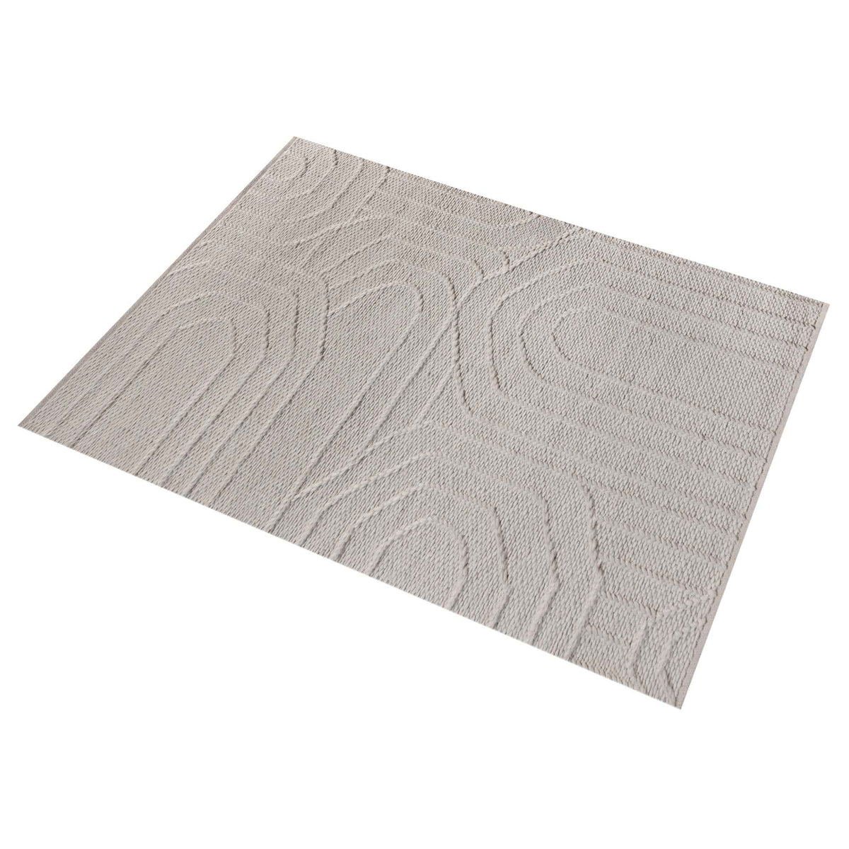Monolith & Heart Brasov Punja Kelim Wool & Cotton Rug, Natural White