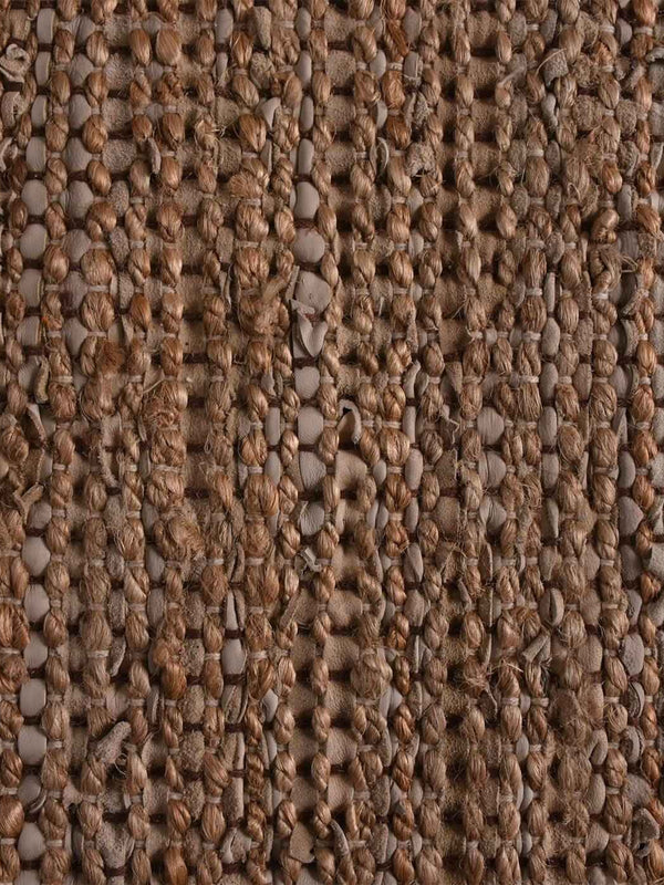 BRAYTON RUG - LEATHER/ JUTE