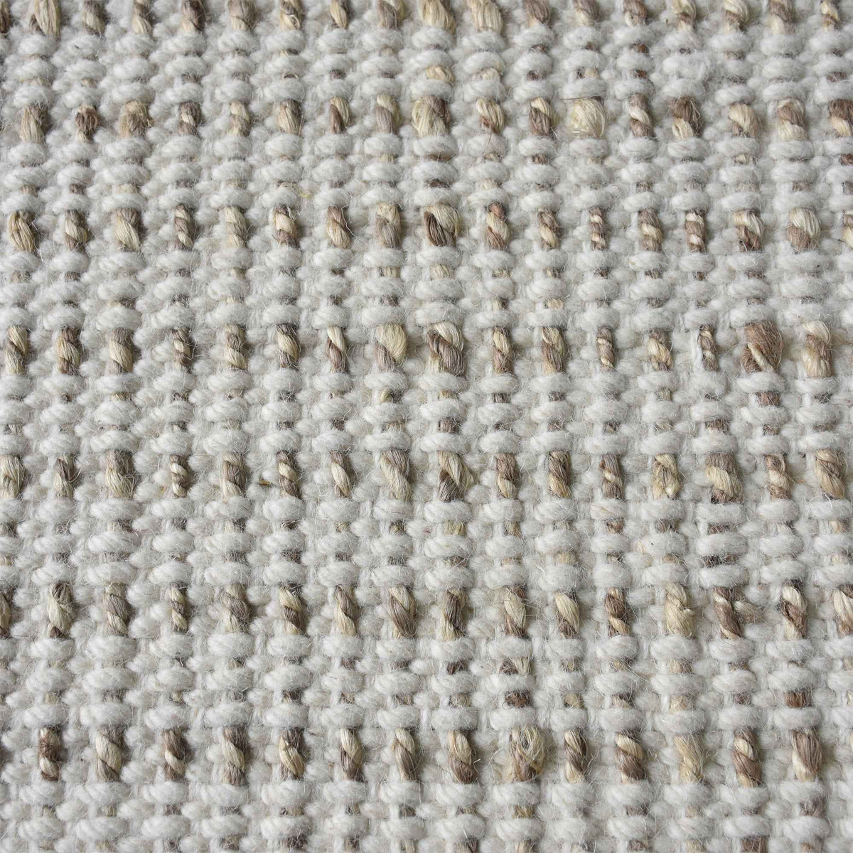 Monolith & Heart Brenda Hand-Woven Jute & Wool Rug, Natural White & Natural