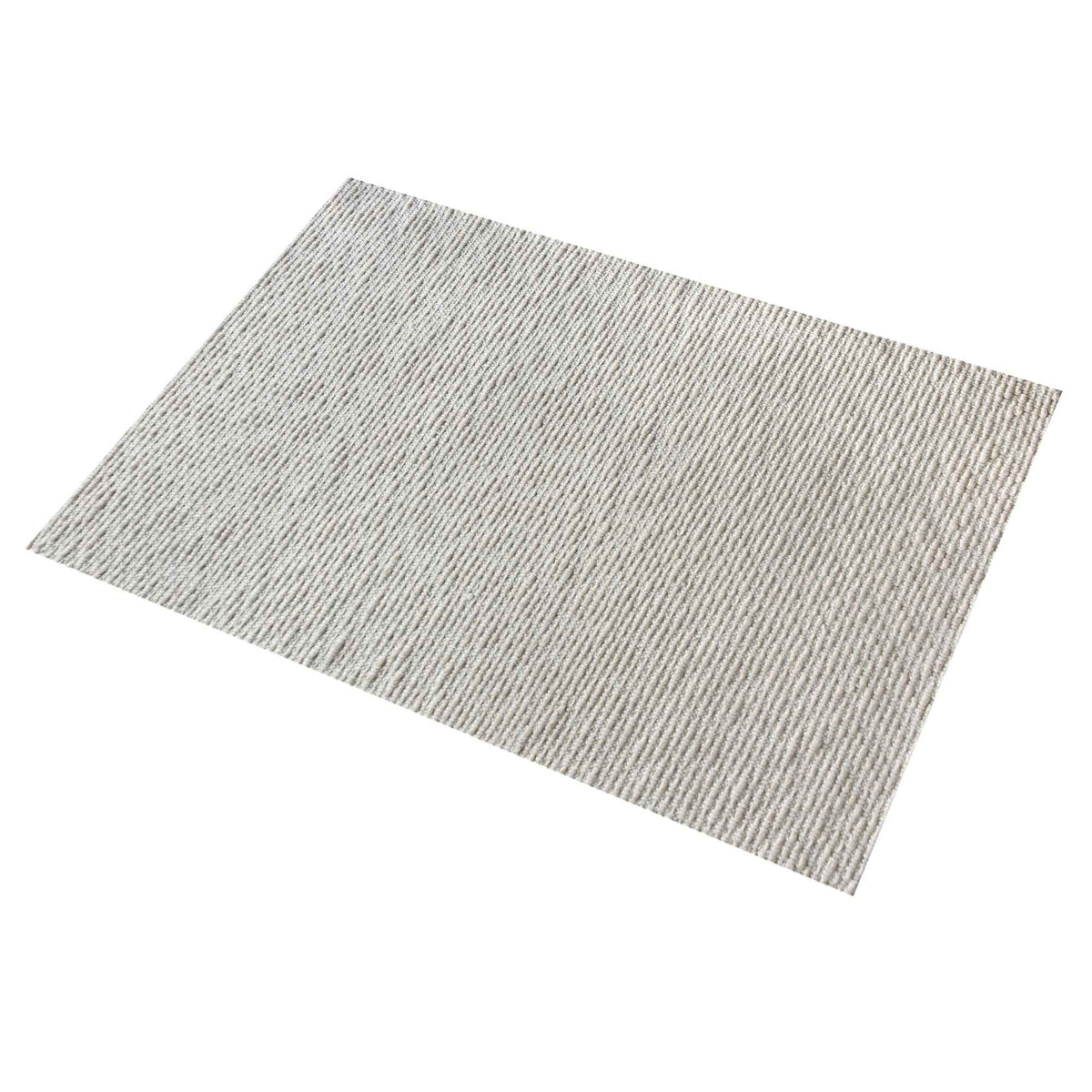 Monolith & Heart Brenda-II Hand-Woven Wool Rug, Natural White