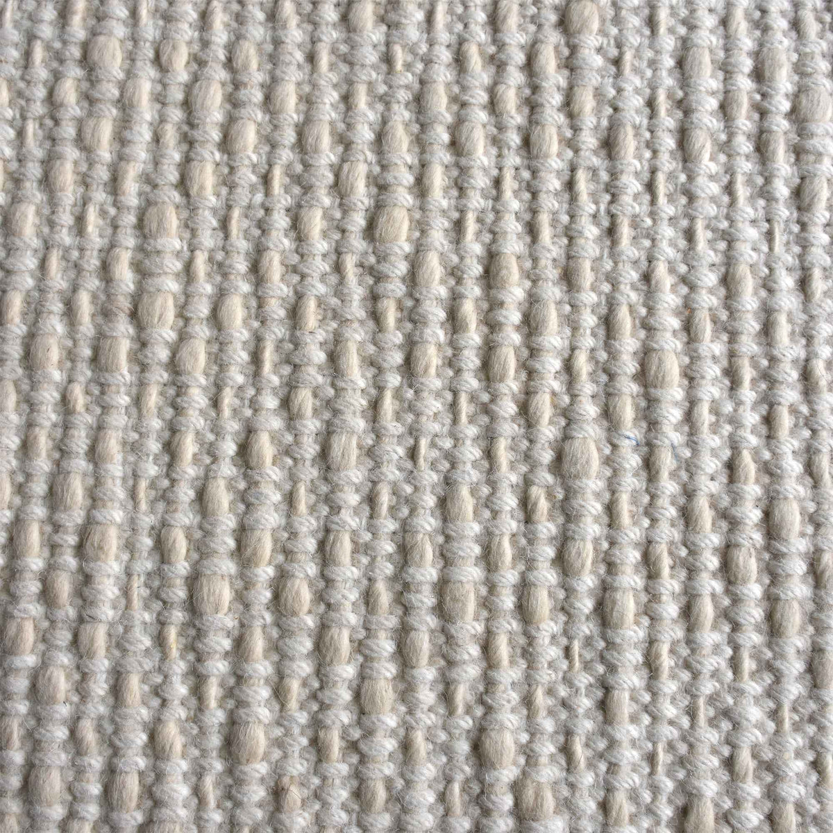 Monolith & Heart Brenda-II Hand-Woven Wool Rug, Natural White