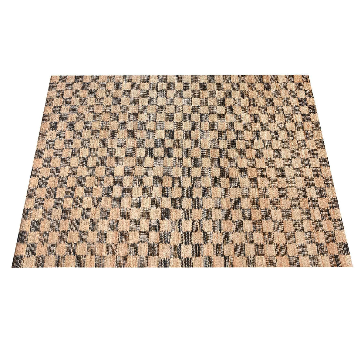 Monolith & Heart Brioso Hand-Carved Jute Rug, Natural & Charcoal