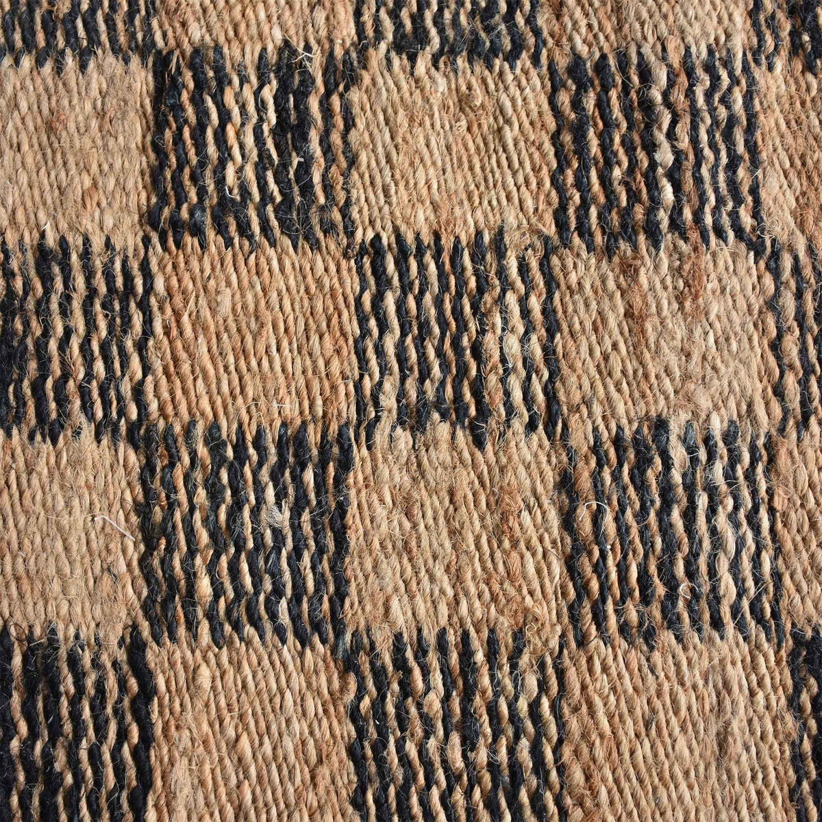 Monolith & Heart Brioso Hand-Carved Jute Rug, Natural & Charcoal