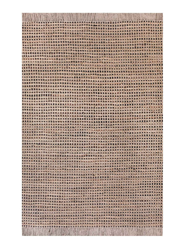 CAHILL RUG - LEATHER/ JUTE