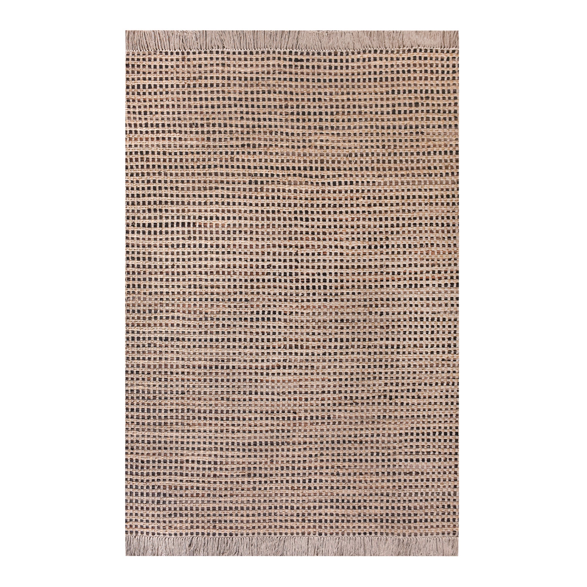 CAHILL RUG - LEATHER/ JUTE