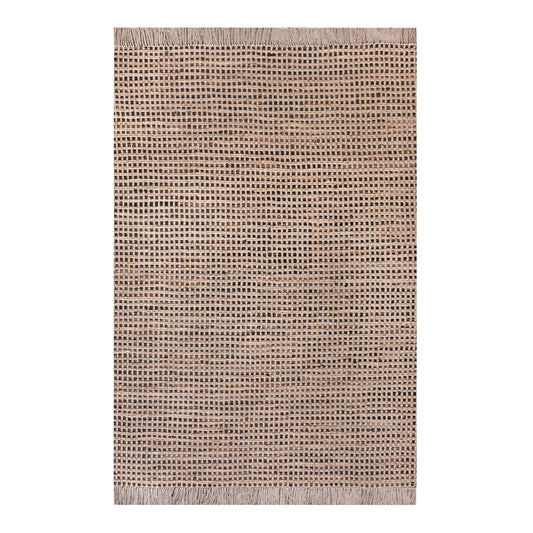 CAHILL RUG - LEATHER/ JUTE