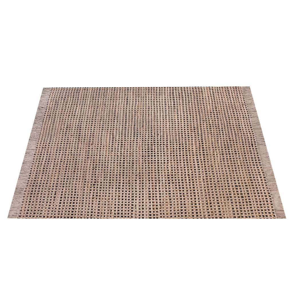 CAHILL RUG - LEATHER/ JUTE