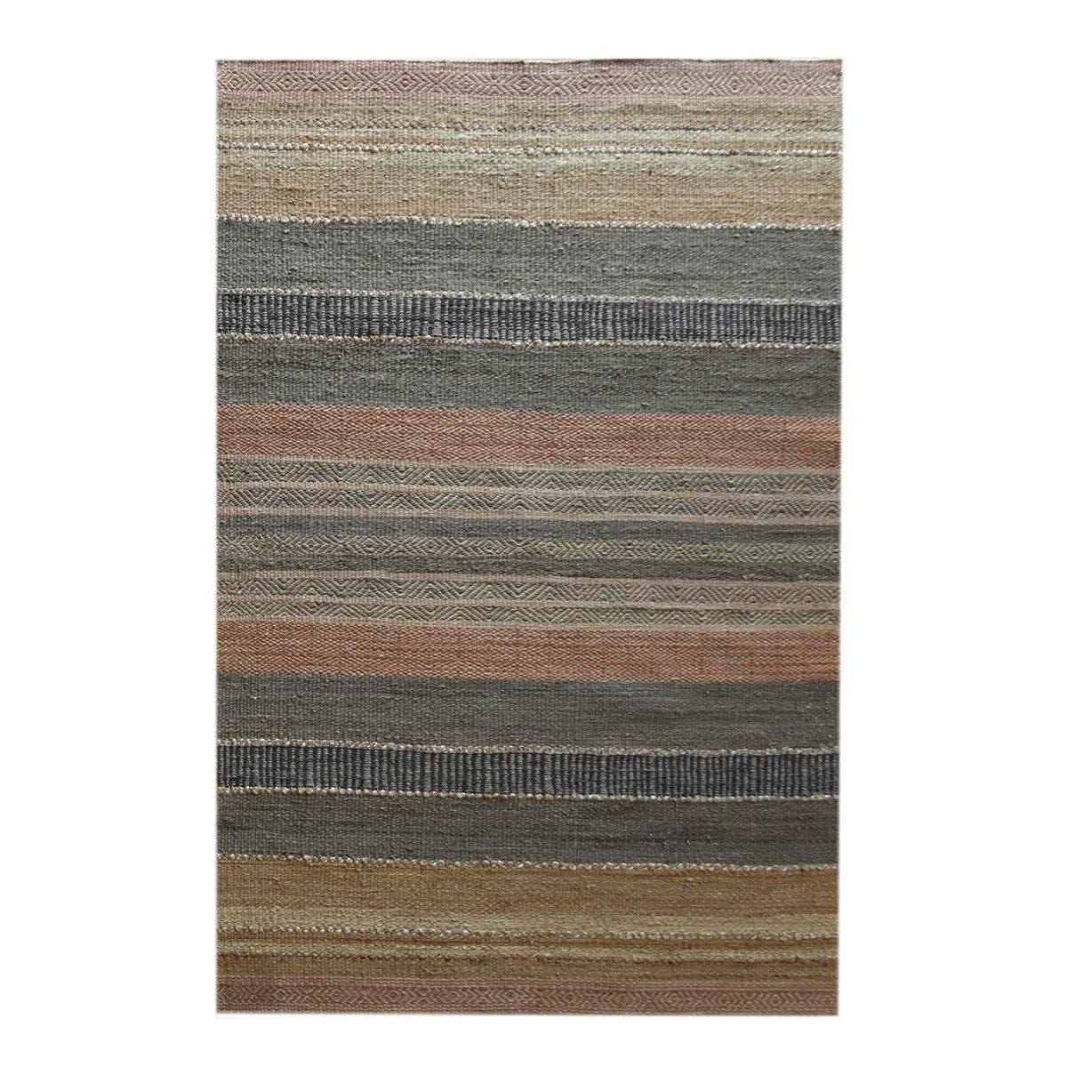 Monolith & Heart Cambrai Hand-Woven Hemp & Wool Rug, Multi