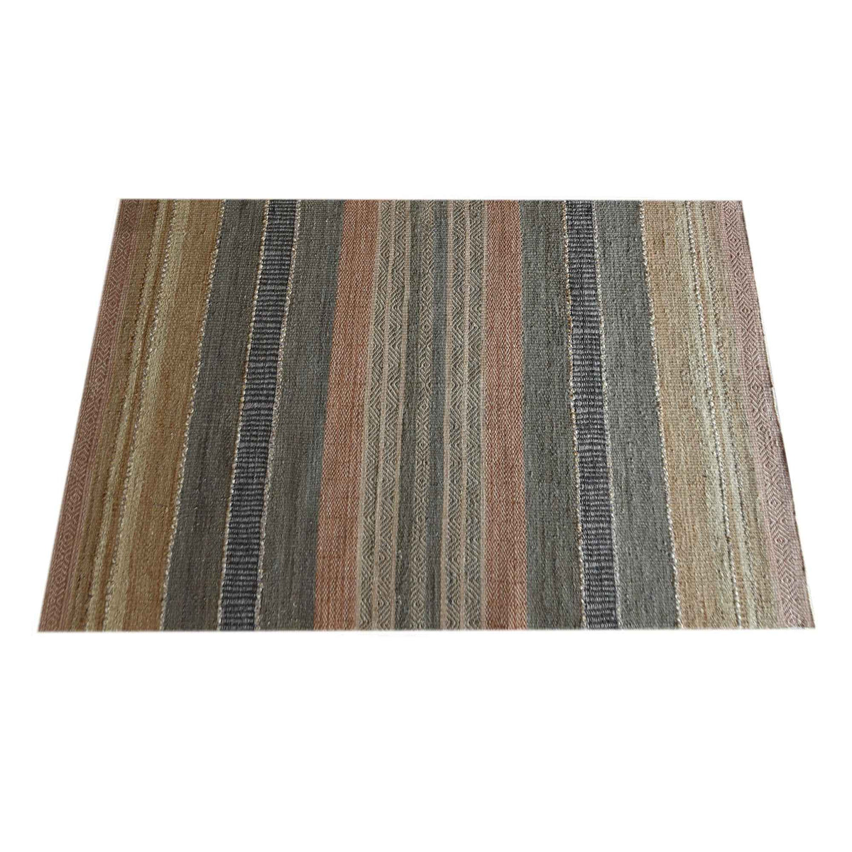 Monolith & Heart Cambrai Hand-Woven Hemp & Wool Rug, Multi